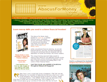 Tablet Screenshot of abacusformoney.com